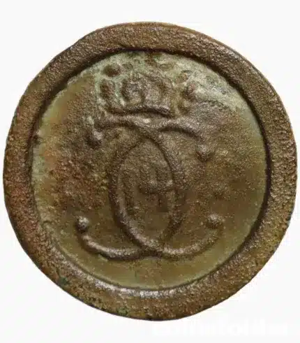 Swedish Royal Military Button Karl XIV Johan C XIV J 21 mm