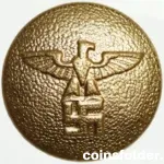 WW2 German NSDAP political leader uniform button 20 mm